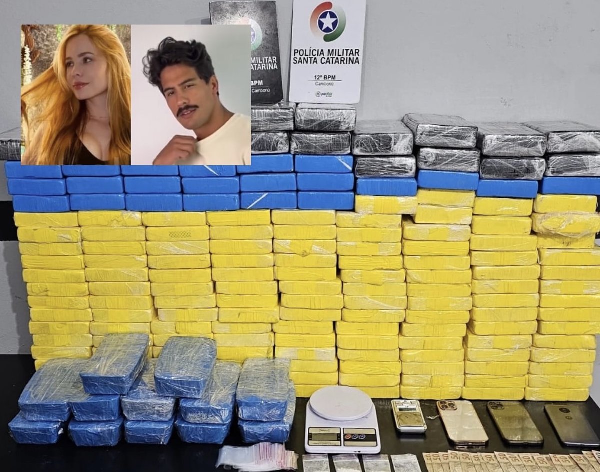 Casal de influenciadores e apreensão de drogas em Balneário Camboriú