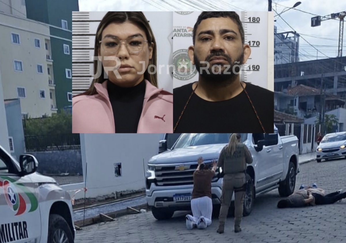 Casal preso em Tijucas na operação Covil do Mamon