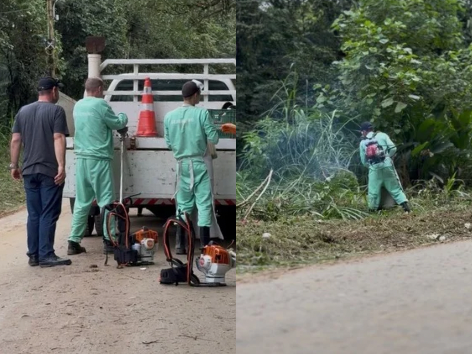 Projeto em Blumenau colocou 25 detentos para trabalhar na limpeza de espaços públicos