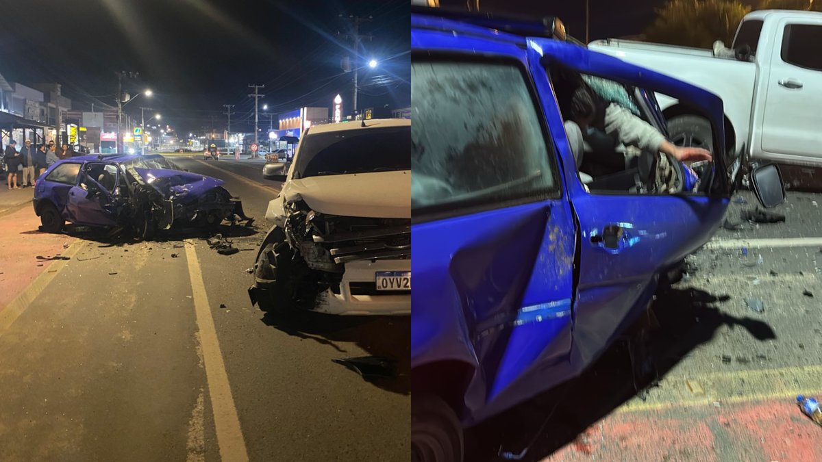 Vídeo flagra momento exato em que motorista bêbado invade a contramão e bate de frente em SC