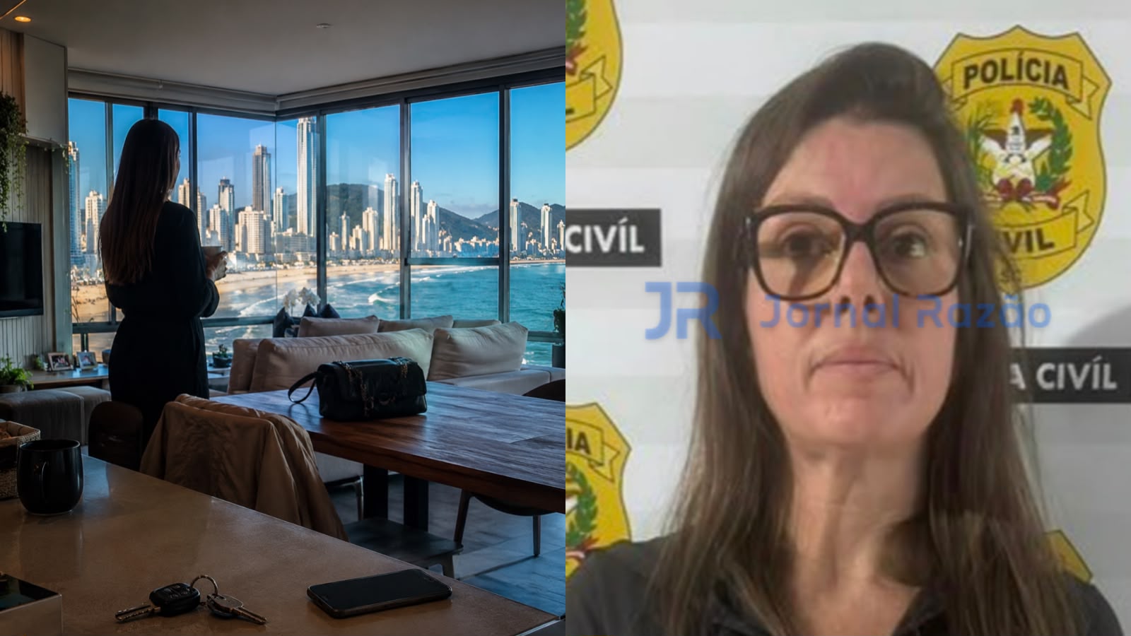 Corretora flagrada morando em apartamento de cliente em Balneário Camboriú já tinha registros anteriores